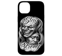 Chicano Clown Theatre Masks Sorridi Ora Piangi Più tardi Rimani Forte Custodia per iPhone 14 Plus