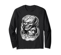 Chicano Clown Theatre Masks Sorridi Ora Piangi più Tardi Rimani Forte Maglia a Manica