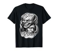 Chicano Clown Theatre Masks Sorridi Ora Piangi più Tardi Rimani Forte Maglietta