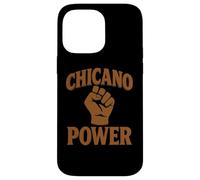 Chicano Power - Bandiera messicana del Messico, colore: Marrone Latino Raza No Migra Custodia per iPhone 14 Pro Max