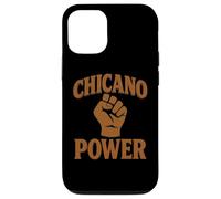 Chicano Power - Bandiera messicana del Messico, colore: Marrone Latino Raza No Migra Custodia per iPhone 12/12 Pro
