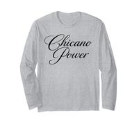 Chicano Power Messicano Messico Latino Raza Marrone Forte Barrio Maglia a Manica