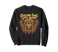 Chicano Soul Aztec Blood Messicano Latino Art Felpa