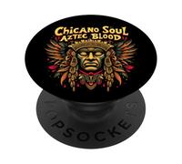 Chicano Soul Aztec Blood Messicano Latino Art PopSockets PopGrip Adesivo