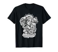 Chicano Street Art - Bandana da Donna con Teschio Maglietta