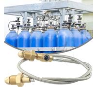 ChicBosom Tubo adattatore di trasferimento per serbatoi di argon, tubo di saldatura a gas inerte, tubo adattatore regolatore argon, tubo di collegamento G 5/8" per collegare serbatoio Argon, per