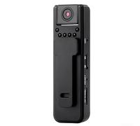 ChicBosomn Mini videocamera HD 1080P con registrazione audio e video videoregistratore portatile con obiettivo girevole a 180° con visione nitida, grande capacità della batteria, grandangolo a 90° con