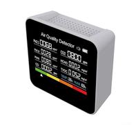 ChicBosomn Monitor della qualità dell'aria 9-in-1 Misuratori di qualità dell'aria interna Rilevatore di inquinanti atmosferici Rilevatore di anidride carbonica AQI PM2.5 Tester di qualità dell'aria