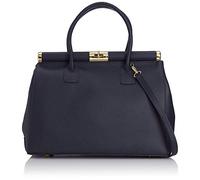 Chicca Borse Borsa a mano bauletto da donna con tracolla in pelle trama dollaro 35 x 28 x 16 cm - Mod. Matilde