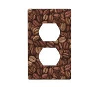 Chicchi di caffè copertura interruttore luce copertura decorativa 1 banda piastra da parete per cucina camera bagno dimensioni 7x11,4 cm