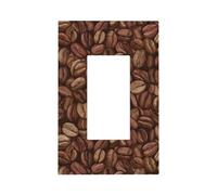 Chicchi di caffè interruttore della luce piastra da parete copertura piastra frontale singolo bilanciere 1 banda decoratore presa coperture per la casa cucina camera bagno Decor