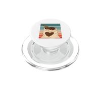 Chicchi di caffè Sacco a forma di cuore Paletta in legno PopSockets PopGrip per MagSafe