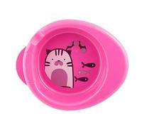 Chicco 00016000100000 Piatto Pappa Calda 6M+, Bimba, Rosa - NUOVO