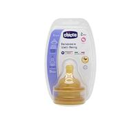 Chicco Benessere Tettarella Flusso Medio, Caucciù, Arancione , 2 Mesi +, 2 Pezzi, 71.775 cubic_centimeters, 035 kilograms, 1 unità, 1