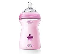 Chicco 00080837110000 Biberon Natural Feeling, 6m+, 330ml, Rosa