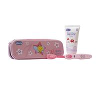 Chicco 023180 - Set dentale, Rosa 12 mesi+