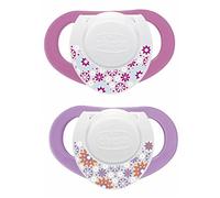 Chicco 057020 Physioring Succhietto, Caucciù, Rosa, 4 Mesi+