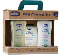 CHICCO 106210 BABY MOMENTS COFANETTO BAGNO DELICATO + CREMA CORPO FLUIDA + ACQUA