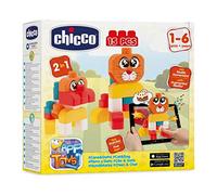 Chicco 2306 - Gioco Costruzioni Cane/Gatto, Set 15 Pezzi