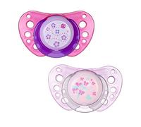 Chicco 72731110000 Physio Air Succhietto, Silicone, Viola/Bianco, 0 Mesi+