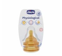 Chicco 816220 - Tettarella fisiologica, caucciù 3 fori, 2 pezzi