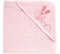 Accappatoio Chicco Quadrato in Spugna Simpatico Coniglietto 0m+ Rosa
