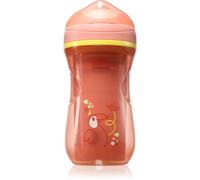 Chicco Bicchiere Active Cup 14m+ Antigoccia 266 ml Beccuccio ergonomico, senza BPA, Rosa