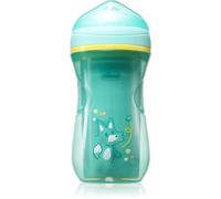 Chicco Active Cup Bicchiere Antigoccia Plastica Bambini 266 ml, Tazza Biberon 14+ Mesi per Imparare a Bere, Termica con Beccuccio Ergonomico Anti Morsi e Valvola Facili Sorsi, senza BPA, Azzurro