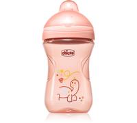 Chicco Advanced Cup 12m+ bicchiere salvagoccia con cannuccia Pink 266 ml