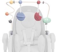 Chicco Polly Barra Gioco per Seggiolone Armonia, accessorio per seggiolone, allena la coordinazione del bambino, 0 m+ ciondoli morbidi staccabili, massaggiagengive,
