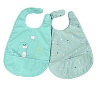 CHICCO (ARTSANA SpA) CHICCO BAVAGLINA PAPPA AZZURRO 6M+ 2 PEZZI