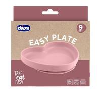 CHICCO (ARTSANA SpA) CHICCO PIATTO CUORE IN SILICONE ROSA 9M+