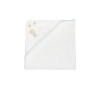Chicco Quadrato in Spugna di Cotone Quadrotto Accappatoio per Neonato, Azzurro, One Size Unisex-Bimbi