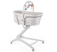 Chicco Baby Hug 4 In 1 Sdraietta Neonato Rialzata, Seggiolone Pappa E Sedia Da Tavolo, Beige, 85 x 60 x 122 Cm