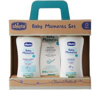 Chicco Baby Moments Set con Bagno Corpo, Shampo e pasta lenitiva neonato bebè