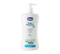 Chicco Baby Moments Shampoo Senza Lacrime, Shampoo Per Bambini Senza Parabeni, Non Irrita Gli Occhi, Ingredienti Di Origine Naturale, Prorietà Idratanti Ed Emolienti, 0+ Mesi, 500 ml