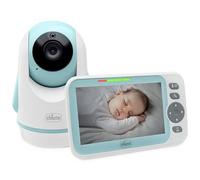 Chicco Baby Monitor Video Evolution, Telecamera Rotante per Neonati e Bambini con Schermo a Colori 5",Portata 220 m, Termometro, Suoni Bianchi, Microfono e Altoparlante, No WIFI Rete Protetta e Sicura