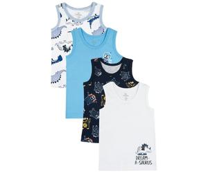 Chicco Bambini e Ragazzi Set 4 Canottiere in 100% Cotone NOS_1 | in 100% Cotone NOS_1
