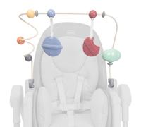 Chicco Polly Barra Gioco per Seggiolone Armonia, accessorio per seggiolone, allena la coordinazione del bambino, 0 m+ ciondoli morbidi staccabili, massaggiagengive,