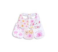 Chicco, Bavaglie Neonato e Neonata, Set di 5 Bavaglie 100% Cotone, Accessori Bambino e Bambina 0-24 Mesi, Designed in Italy