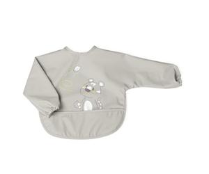 Chicco Bavaglino con Maniche Lunghe Impermeabile 6m+, Bavaglia Svezzamento Integrale con Protezione Stay-Dry e Tasca Raccogli-Briciole, Polsini Elasticizzati e Chiusura Regolabile, Lavabile