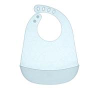 Chicco Bavaglino in Silicone Morbido con Tasca Raccoglipappa, Bavaglia Impermeabile e Regolabile per Svezzamento, Facile da Pulire, Pieghevole e Salvaspazio, Ideale in Viaggio e a Casa, Senza BPA
