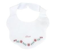 Chicco, Bavaglino neonata, 100% Cotone (Bianco/Rosa/Verde)