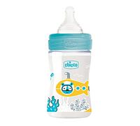 Chicco Benessere Biberon Flusso Lento in Plastica con Tettarella in Silicone, 150 ml, 90 g