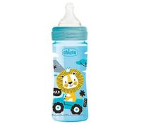Chicco Benessere Biberon Flusso Medio in Plastica con Tettarella in Silicone, 250 ml, 120 g