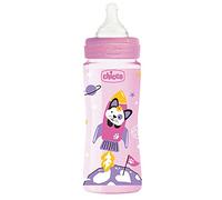 Chicco Benessere Biberon Flusso Rapido in Plastica con Tettarella in Silicone, 330 ml, 120 g