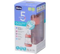 Chicco Perfect 5 - Biberon 0M+ Flusso Lento Capacità 150ml Colore Rosa