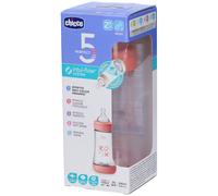 Chicco Biberon P5 240ml Med Silicone Girl 1 pz Biberon