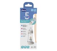 Chicco biberon perfect 5 unisex 240 ml in silicone 2 fori