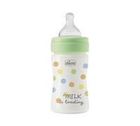 Chicco Biberon Perfect Easy Flusso Lento, con Tettarella Physio in Morbido Silicone e Finitura Soft Sense, Anticolica, Riduce Rigurgito e Irritabilità, Bottiglia in Plastica da 150ml, 0 Mesi+, Neutro